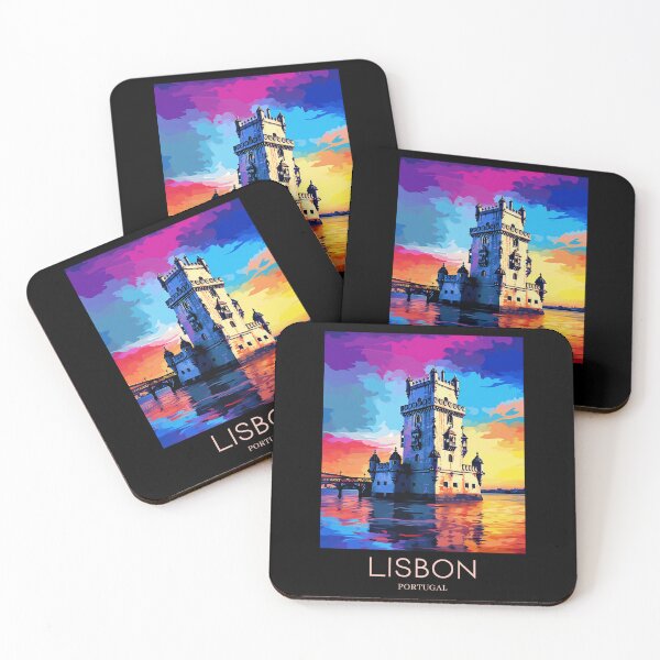 Item preview, A Pop Art Travel Print of Lisbon - Portugal designed and sold by StudioRedKoala.