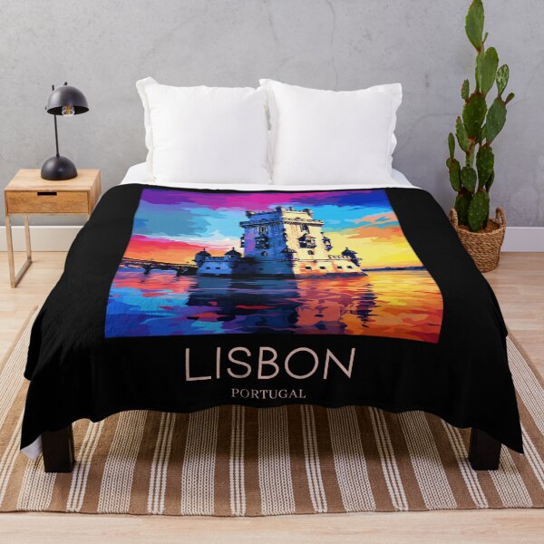 Item preview, A Pop Art Travel Print of Lisbon - Portugal designed and sold by StudioRedKoala.
