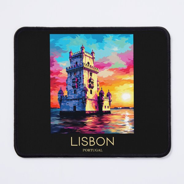 Item preview, A Pop Art Travel Print of Lisbon - Portugal designed and sold by StudioRedKoala.