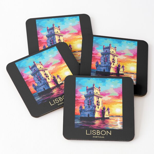 Item preview, A Pop Art Travel Print of Lisbon - Portugal designed and sold by StudioRedKoala.