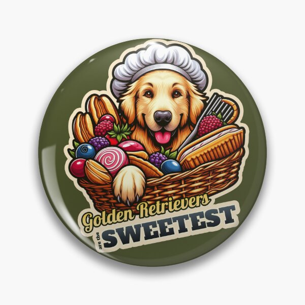 Item preview, Golden Retriever confectioner designed and sold by ThisDress.