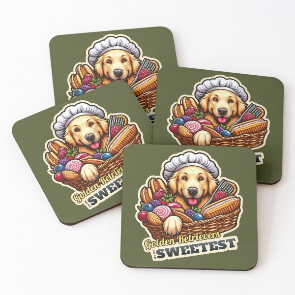 Item preview, Golden Retriever confectioner designed and sold by ThisDress.