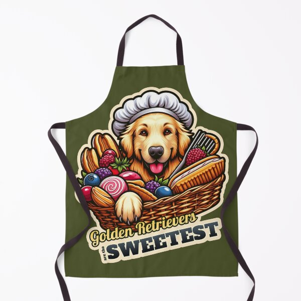 Item preview, Golden Retriever confectioner designed and sold by ThisDress.