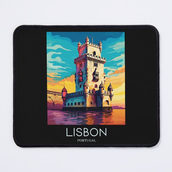 Item preview, A Pop Art Travel Print of Lisbon - Portugal designed and sold by StudioRedKoala.