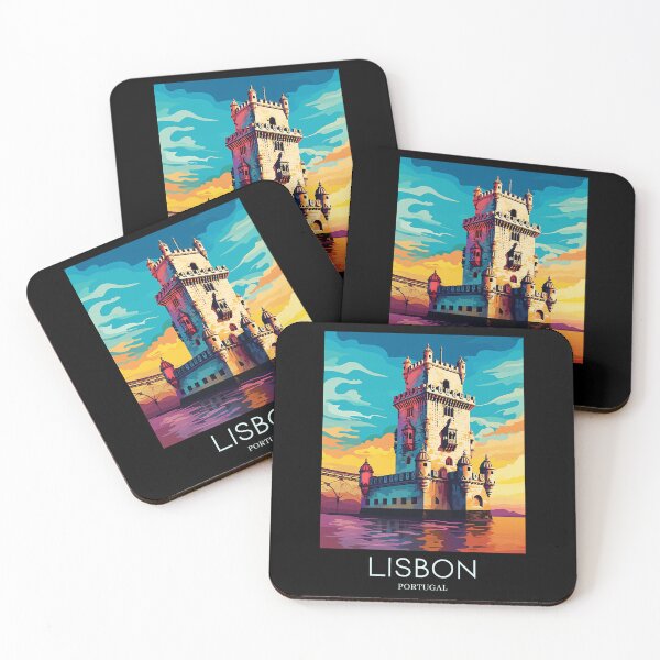 Item preview, A Pop Art Travel Print of Lisbon - Portugal designed and sold by StudioRedKoala.