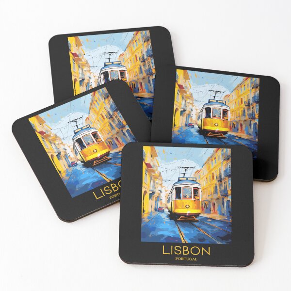 Item preview, A Pop Art Travel Print of Lisbon - Portugal designed and sold by StudioRedKoala.