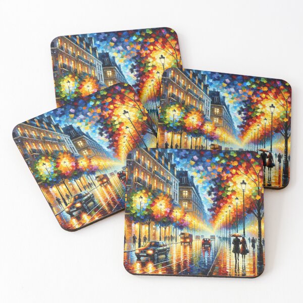 Item preview, Parisian Rhapsody - Rainy Evening Cityscape designed and sold by BeaconMarketing.
