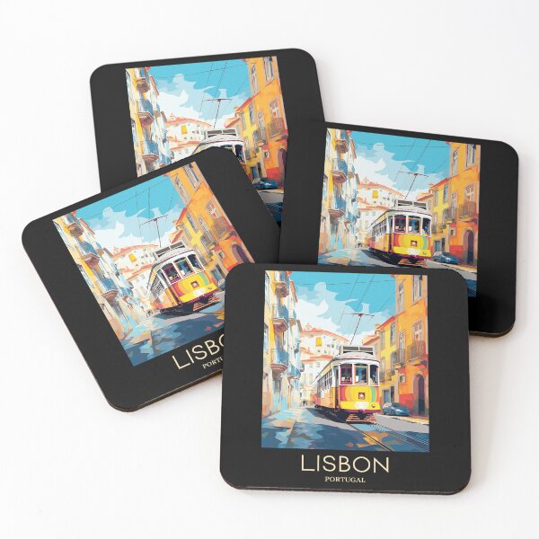 Item preview, A Pop Art Travel Print of Lisbon - Portugal designed and sold by StudioRedKoala.