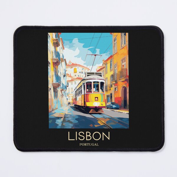 Item preview, A Pop Art Travel Print of Lisbon - Portugal designed and sold by StudioRedKoala.