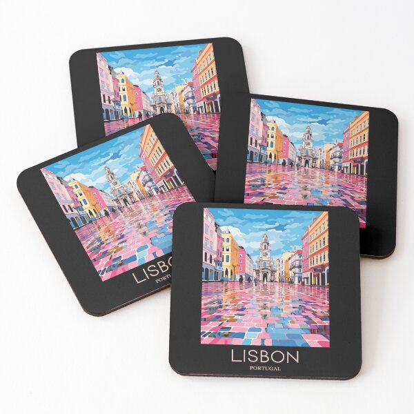 Item preview, A Pop Art Travel Print of Lisbon - Portugal designed and sold by StudioRedKoala.