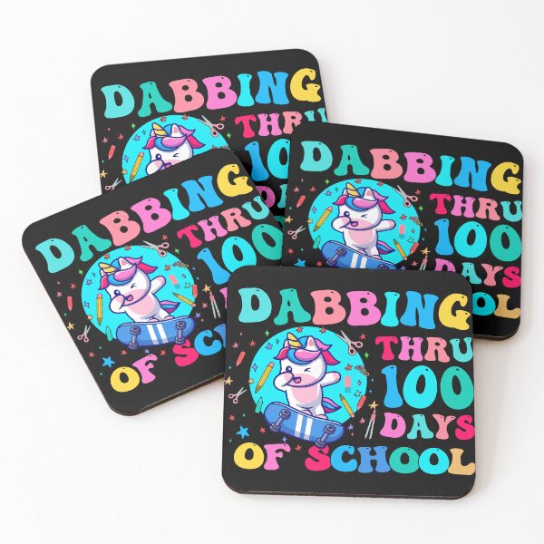 Item preview, Dabbing Unicorn, Happy 100th Day of School, Dabbing Thru 100 Days of School. designed and sold by ArtByKatti.