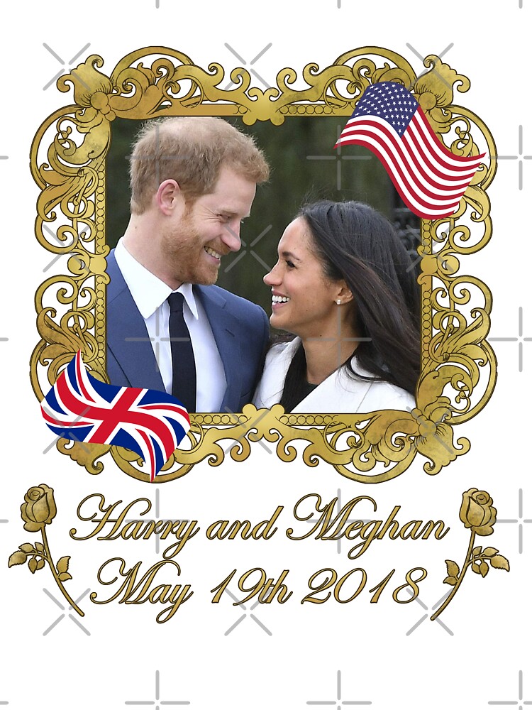 Prince Harry and Meghan Markle Kids T-Shirt