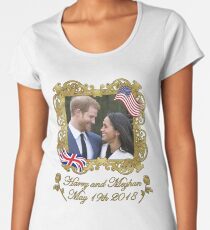 Prince Harry and Meghan Markle Women's Premium T-Shirt