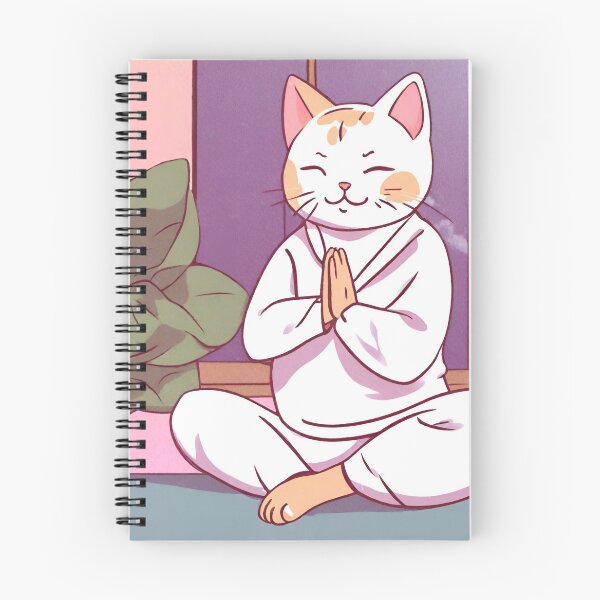 Item preview, Kitty Yoga Pose - "Meowmaste" designed and sold by petsfromweb.