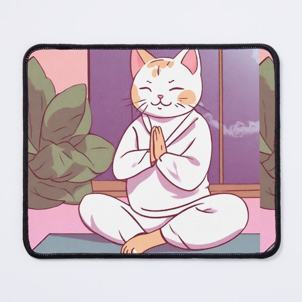 Item preview, Kitty Yoga Pose - "Meowmaste" designed and sold by petsfromweb.