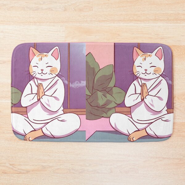 Item preview, Kitty Yoga Pose - "Meowmaste" designed and sold by petsfromweb.