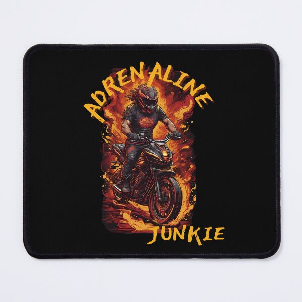Item preview, "Adrenaline Junkie" Motorbiker  designed and sold by MusesWhispers.