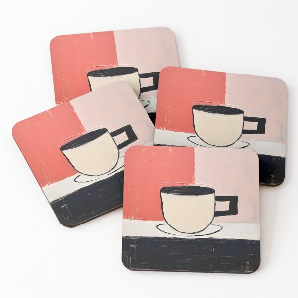 Item preview, Sipping Serenity- Uncluttered Coffee Tranquility in Minimalist Tones designed and sold by OlfactoART Studio.