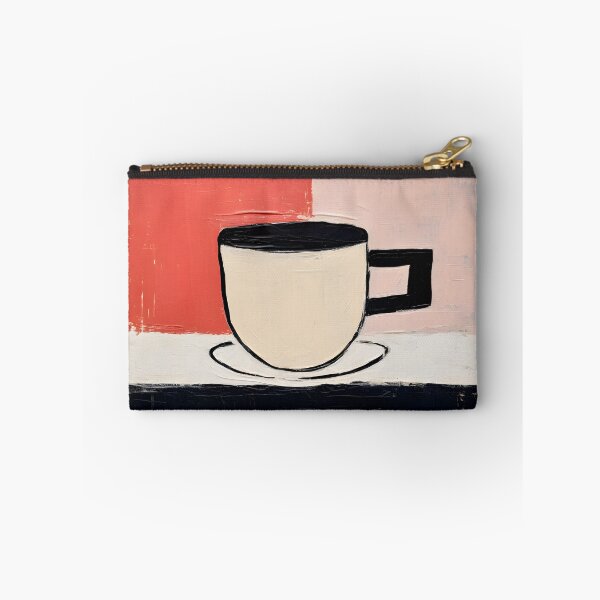 Item preview, Sipping Serenity- Uncluttered Coffee Tranquility in Minimalist Tones designed and sold by OlfactoART Studio.