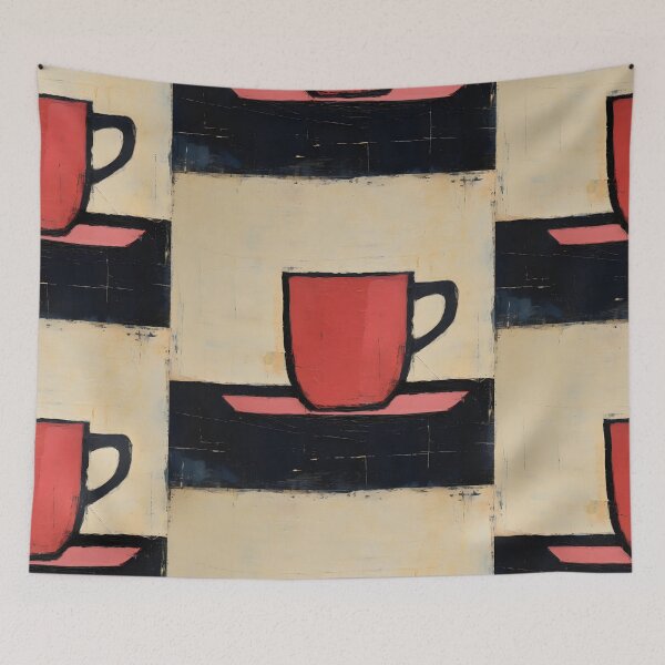 Item preview, Tranquil Coffee Brew- A Dance of Muted Hues in Minimalist Harmony designed and sold by OlfactoART Studio.