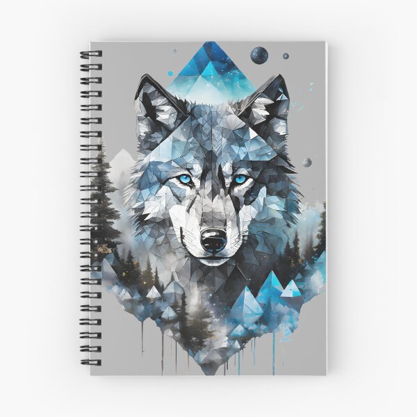 Item preview, Geometric Winter Wolf designed and sold by DappledMoon.