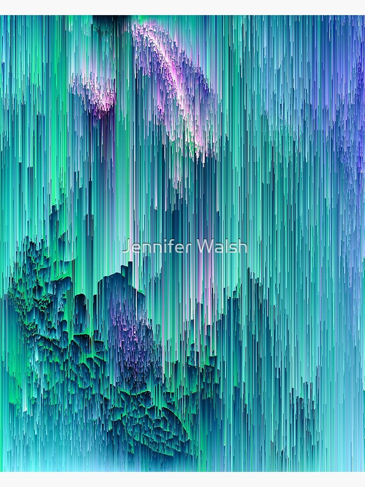 Glitches Be Trippin' - Abstract Pixel Art by Jennifer Walsh