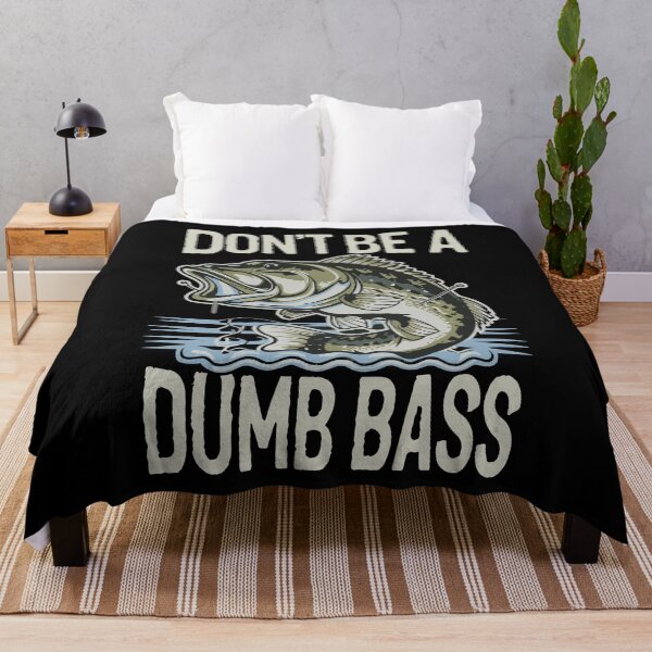 Item preview, Dumb Bass Funny Bass Fishing Design with Humorous Quote designed and sold by Hananiah Merch.