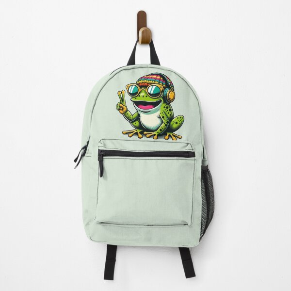 Item preview, Frog Peace Sign - Funny Colorful Frog designed and sold by JessArty ⭐⭐⭐⭐⭐.