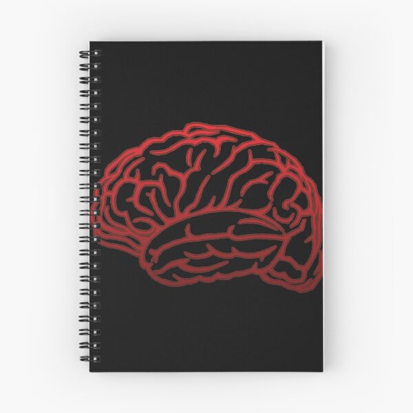 Item preview, Brain Outline - Red, Black Background designed and sold by Artsy-Chemist.