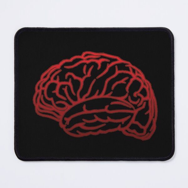 Item preview, Brain Outline - Red, Black Background designed and sold by Artsy-Chemist.