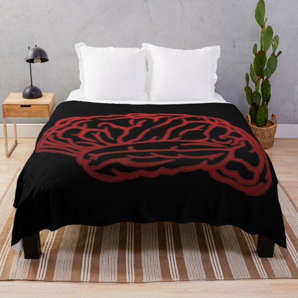 Item preview, Brain Outline - Red, Black Background designed and sold by Artsy-Chemist.