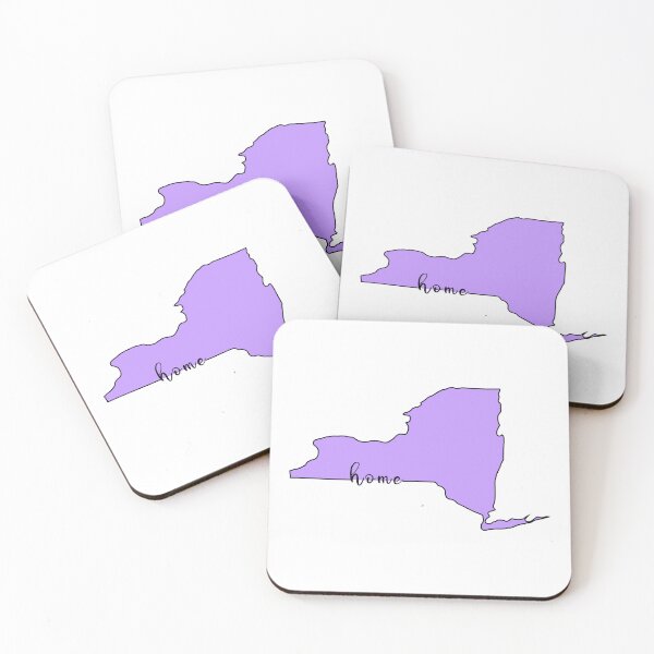 Item preview, New York Is My Home | Purple Home State Outline -  designed and sold by PurpleLoveStore.