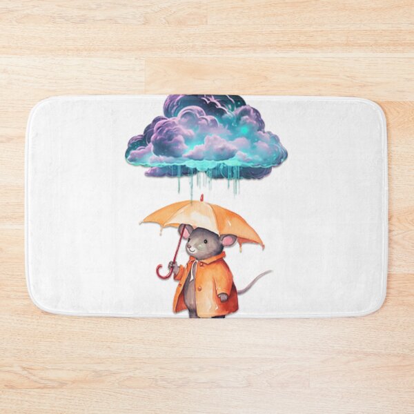 Item preview, Whimsical Cloud Raining Mouse with Tent designed and sold by GAGO5.
