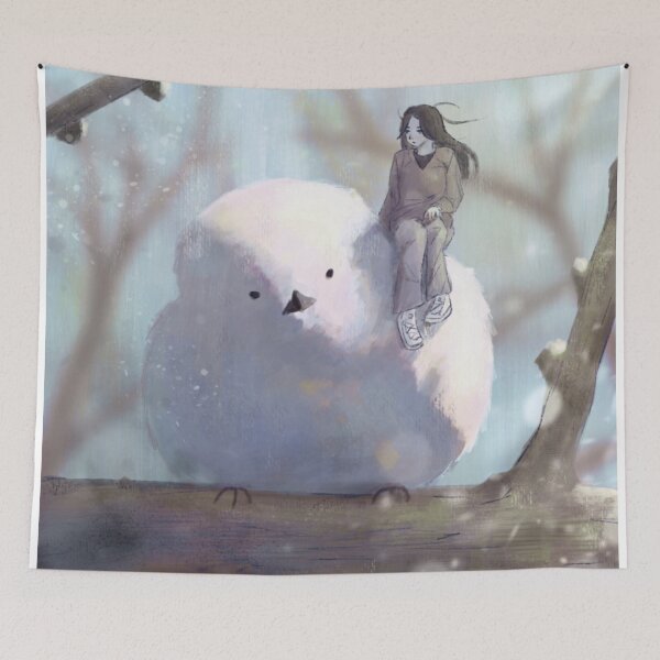 Item preview, Snow Bird Painting designed and sold by OrangesAndFun.