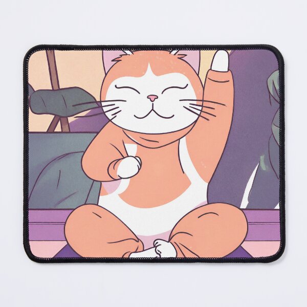 Item preview, Kitty Yoga Pose - "Meowmaste" designed and sold by petsfromweb.