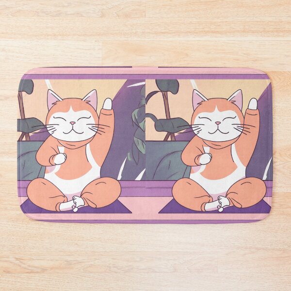 Item preview, Kitty Yoga Pose - "Meowmaste" designed and sold by petsfromweb.