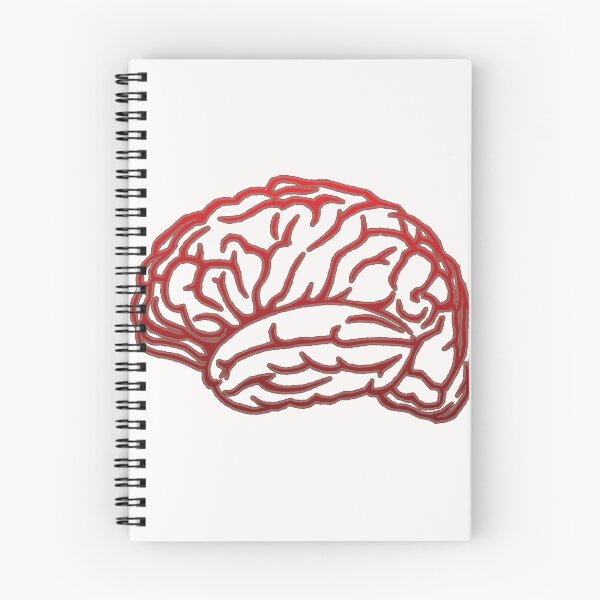 Item preview, Brain Outline - Red, White Background designed and sold by Artsy-Chemist.