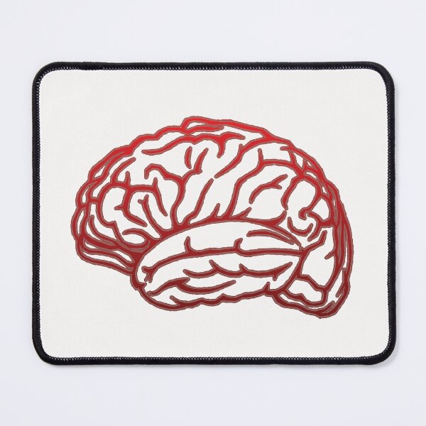 Item preview, Brain Outline - Red, White Background designed and sold by Artsy-Chemist.
