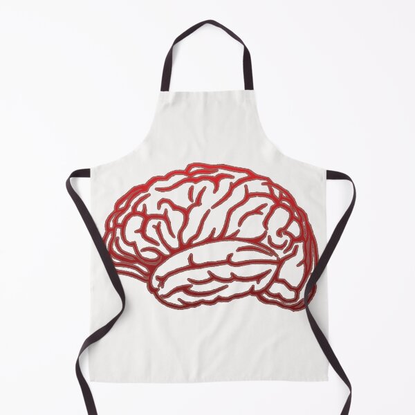 Item preview, Brain Outline - Red, White Background designed and sold by Artsy-Chemist.
