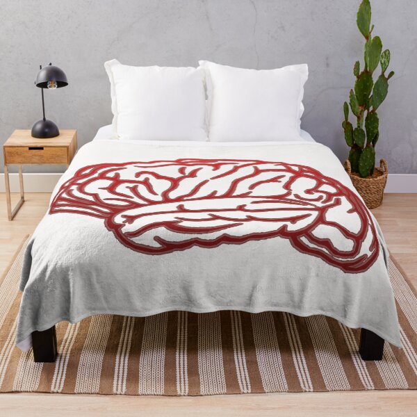 Item preview, Brain Outline - Red, White Background designed and sold by Artsy-Chemist.