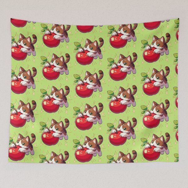 Item preview, Cat Pouncing on an Apple designed and sold by Ghost on Toast.