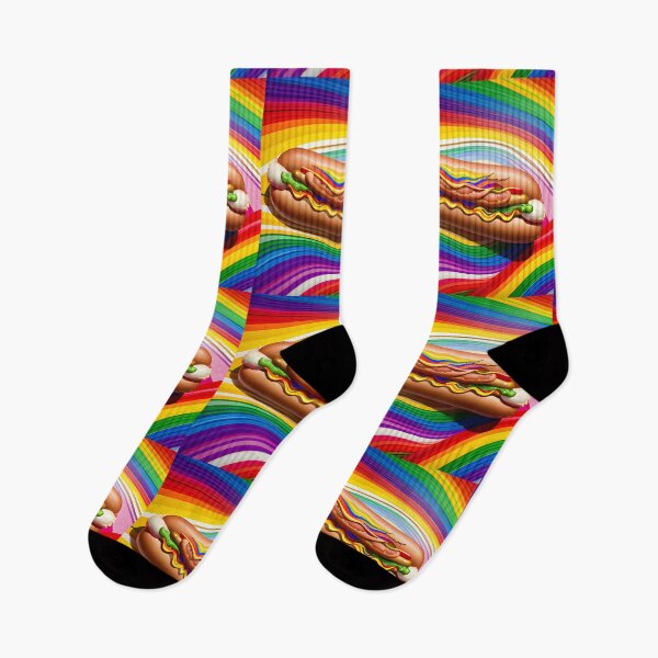 Item preview, American Food Makes Me Gay 001: Only squirts of Pride condiment will make a hot dog taste even better. designed and sold by DatsOriginal.
