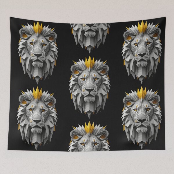 Item preview, Lion / Pixelated The King of The Jungle Art 2 designed and sold by Psycho-Crazy.