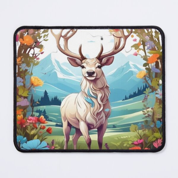 Item preview, Floral Deer designed and sold by ArtTechSphere.