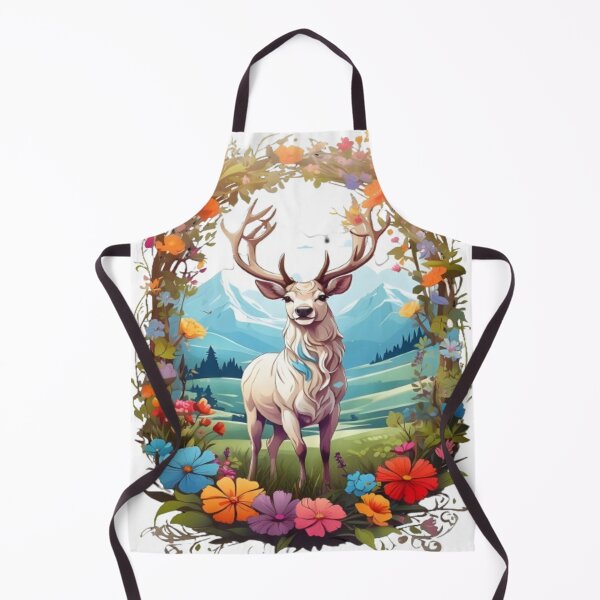 Item preview, Floral Deer designed and sold by ArtTechSphere.