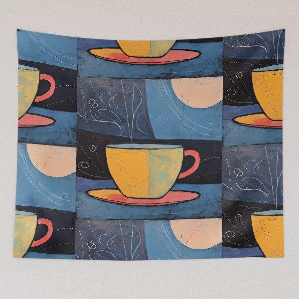Item preview, Elegance in Every Coffee Sip- Minimalist Abstraction Meets American Modernism designed and sold by OlfactoART Studio.