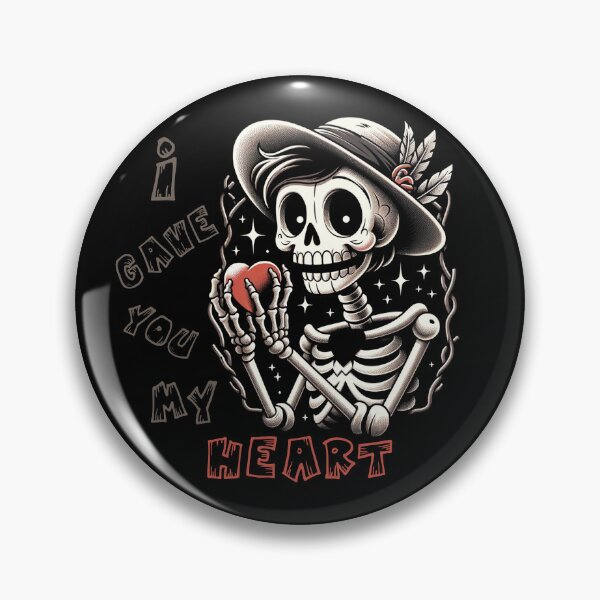 Item preview, I Gave You My Heart, Romantic, Goth Skeleton, Cute designed and sold by shypixels.