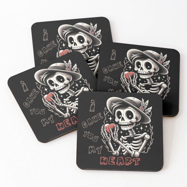 Item preview, I Gave You My Heart, Romantic, Goth Skeleton, Cute designed and sold by shypixels.