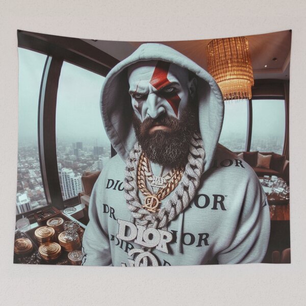 Item preview, Kratos Swagger: The God of War in Gangsta Mode designed and sold by EminenceArts.