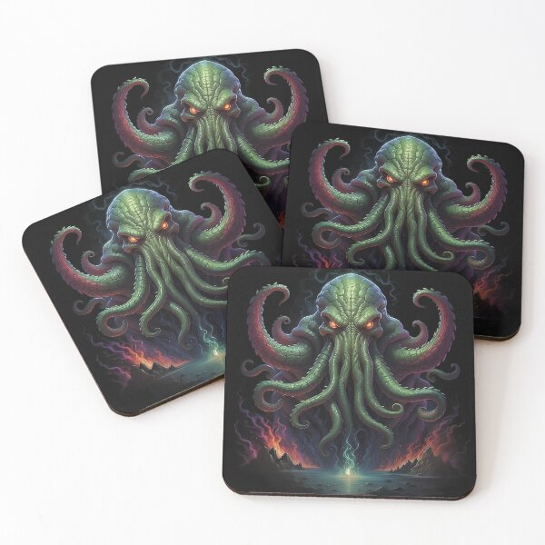 Item preview, Cthulhu on a fantasy background. designed and sold by BajanTees.